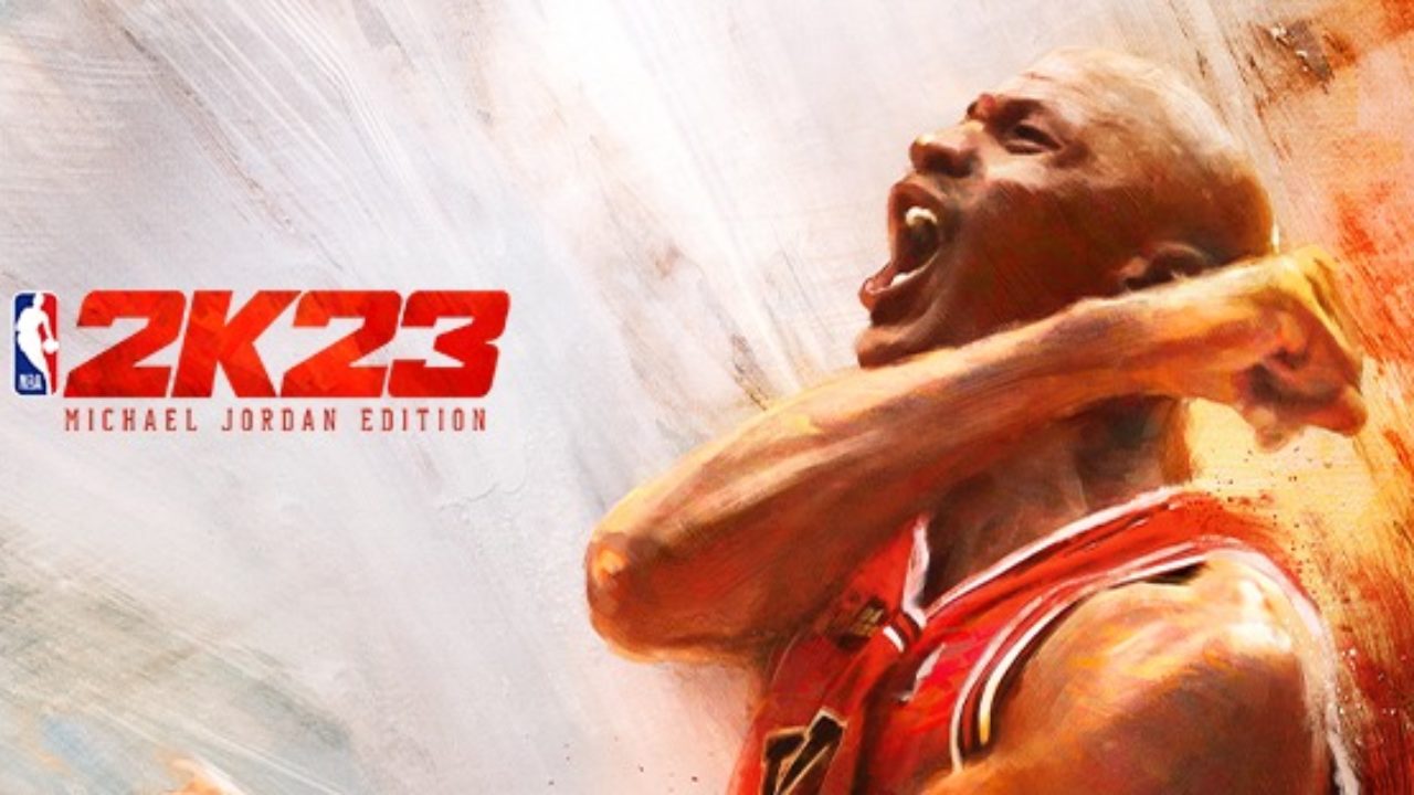 NBA 2K 2023 cover photo of Michael Jordan illustration